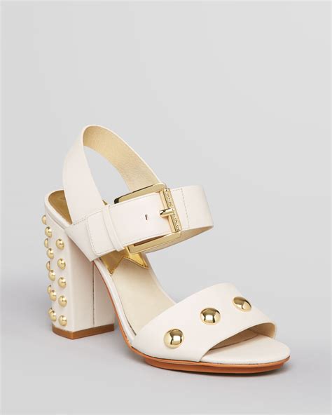 michael kors white high heel sandals|michael kors high heels boots.